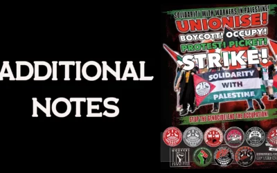 Additional Notes on Palestine & BDS