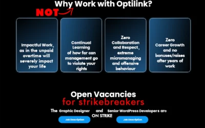 Guaranteed Exploitation! Insidious Optilink Solutions is actually looking for scabs!